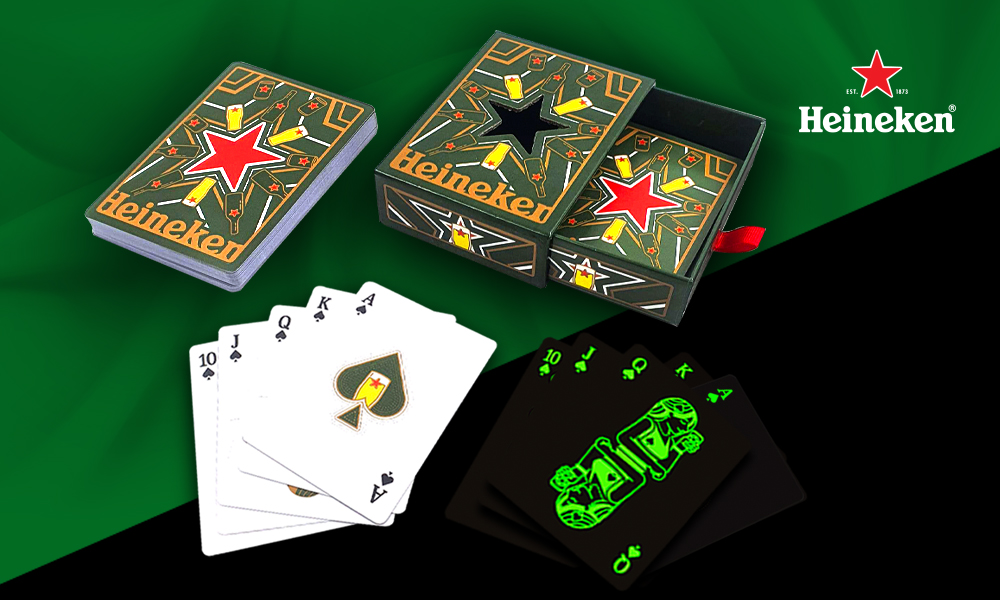 Heineken Glow-in-the-Dark Playing Cards