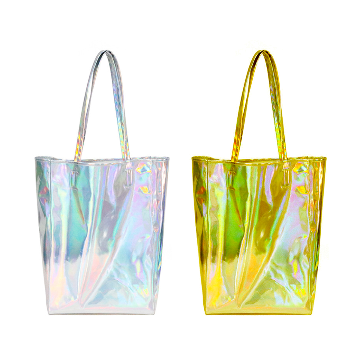 CUSTOM TEXT Clear Holographic Tote Bag – ADashOfChic